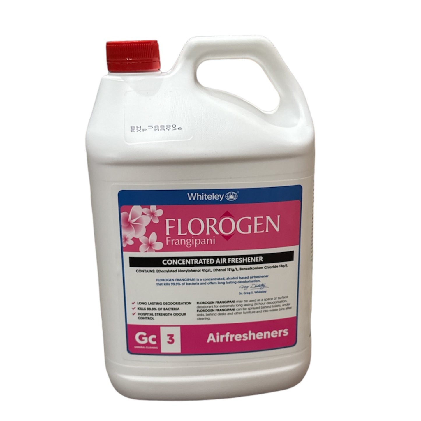 Florogen Frangipani 5L/ Concentrated Deodorant (Air Fresher)