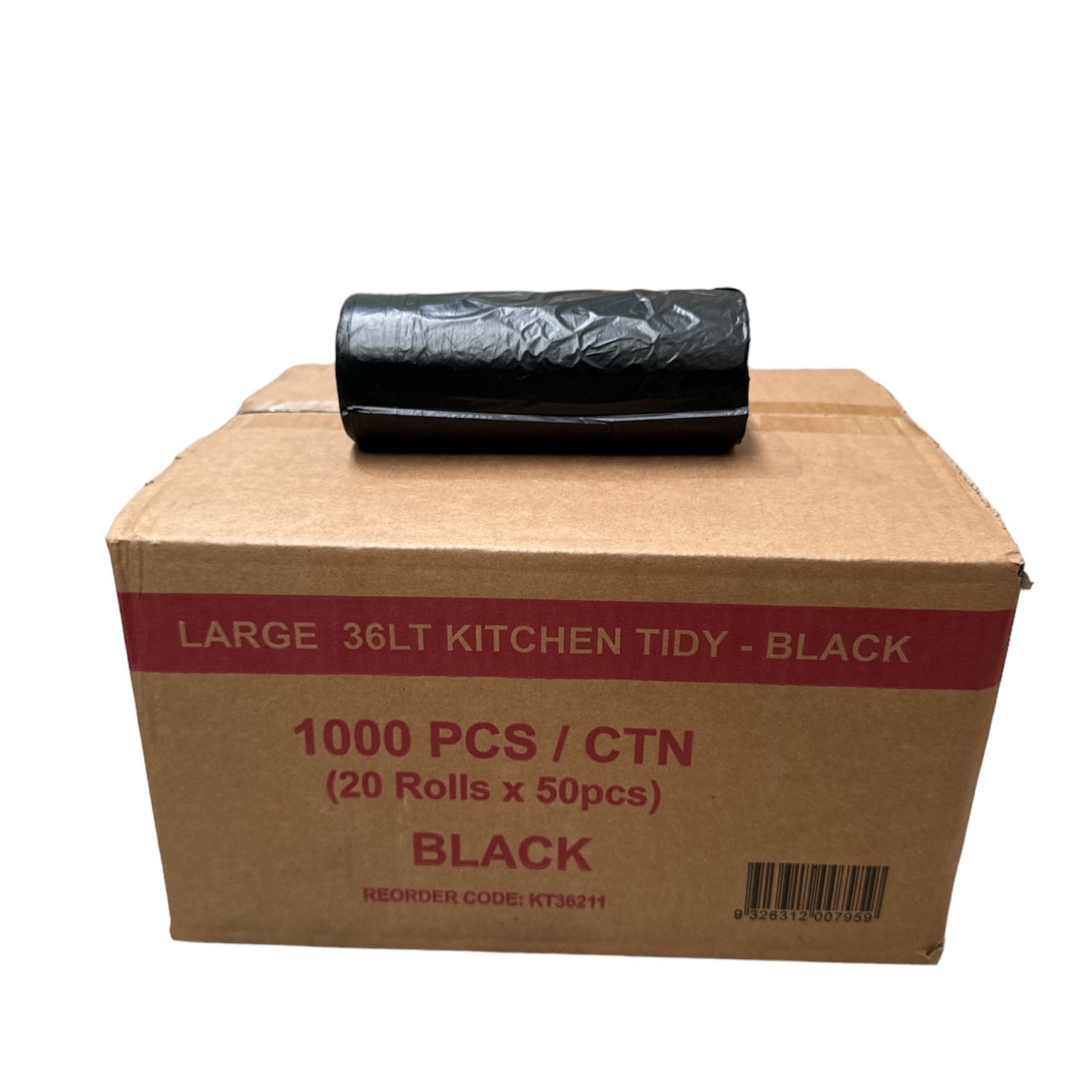 Black Kitchen Tidy 36L 1000pcs (BK36LT)