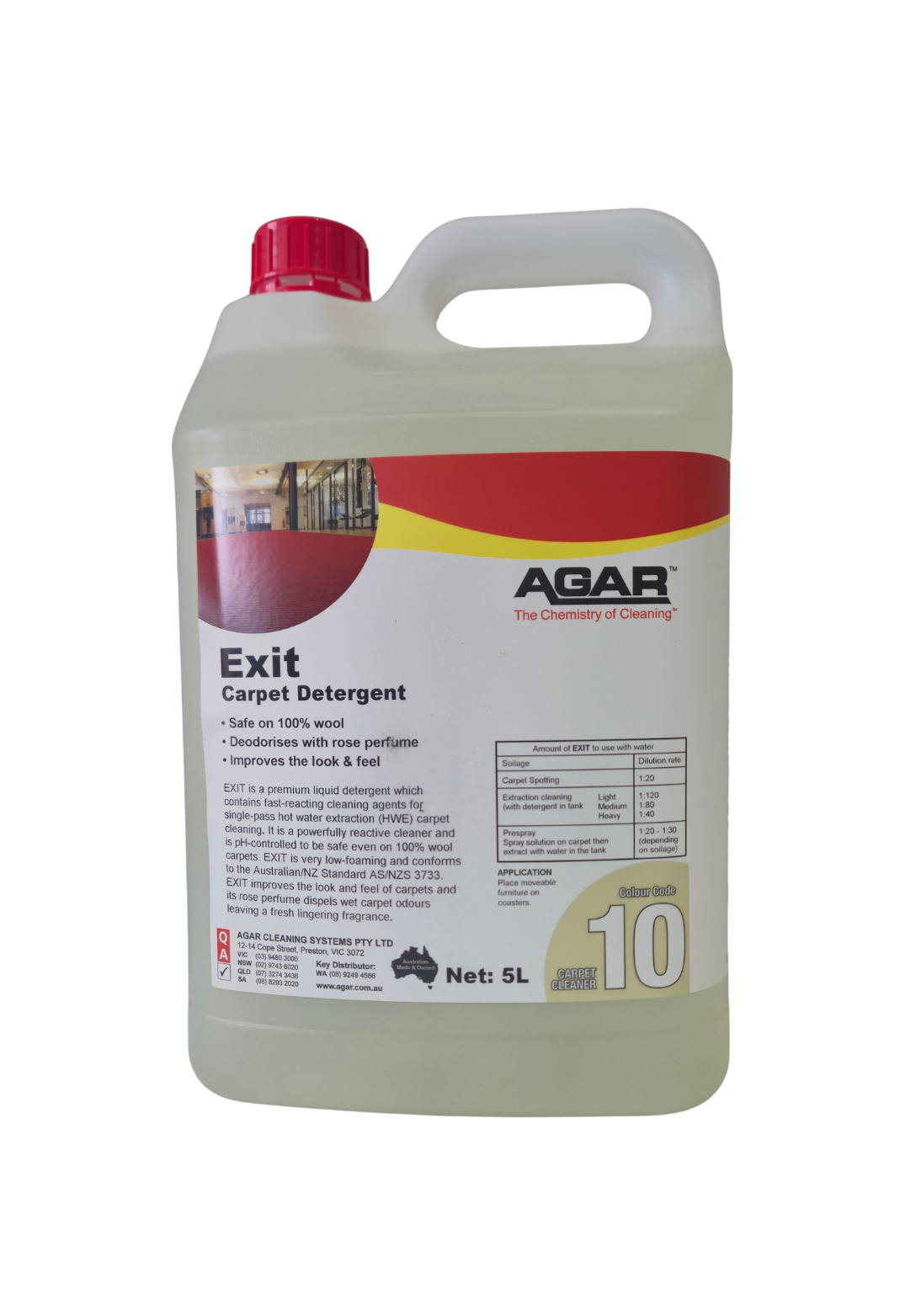 Agar Exit Carpet Detergent 5L