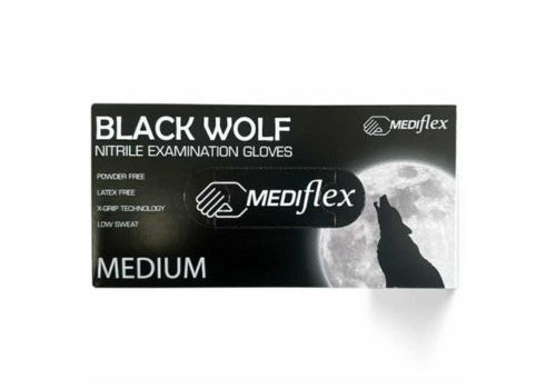 MEDIflex Black Wolf Nitrile Gloves