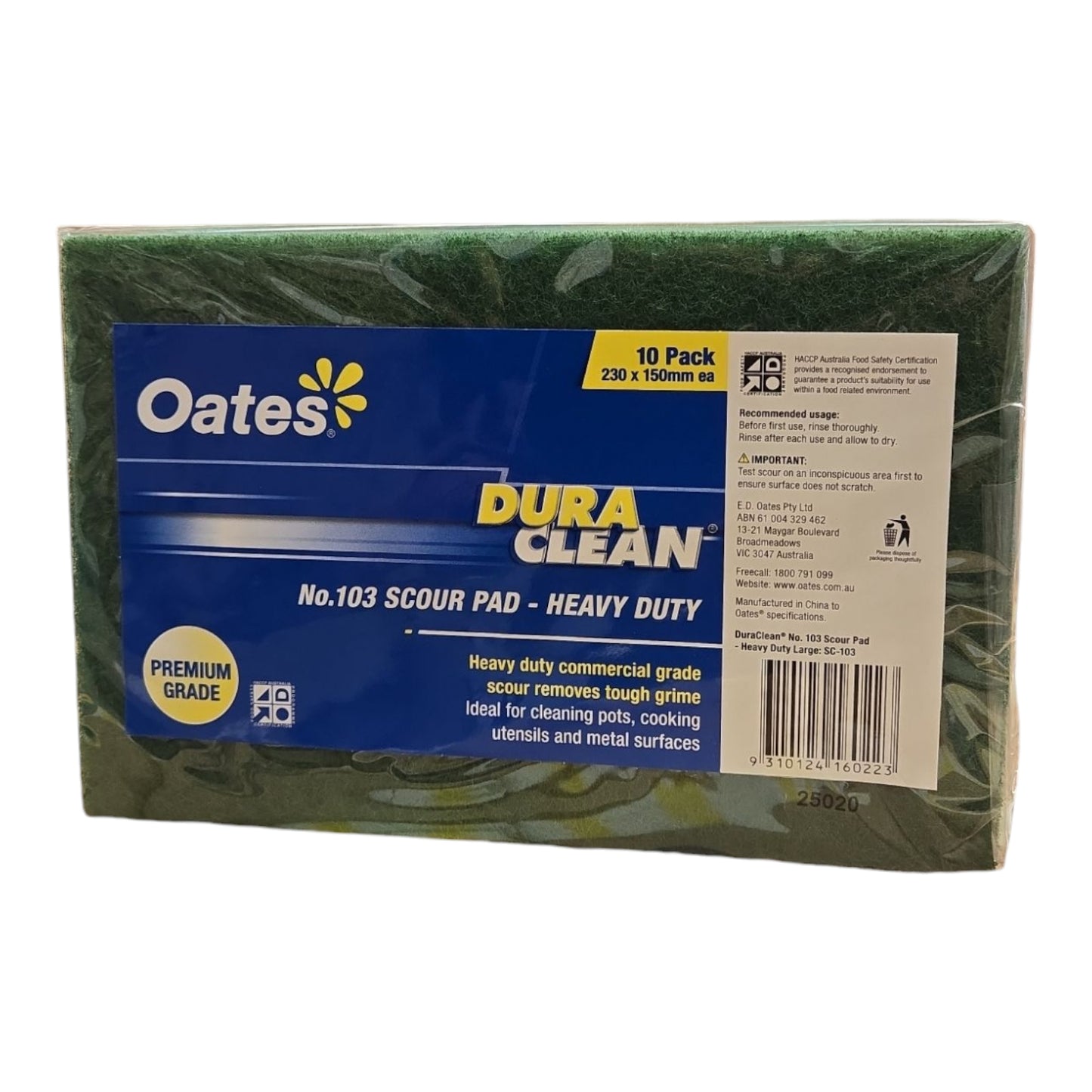 Dura Clean No. 103 Scour Pad - Heavy Duty Large: SC-103