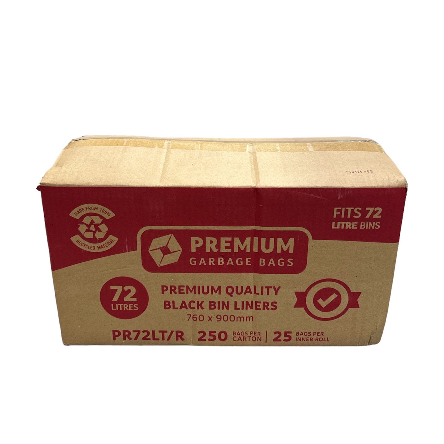Premium G/Bag Roll Black 72L 250pcs (PR72LTR)