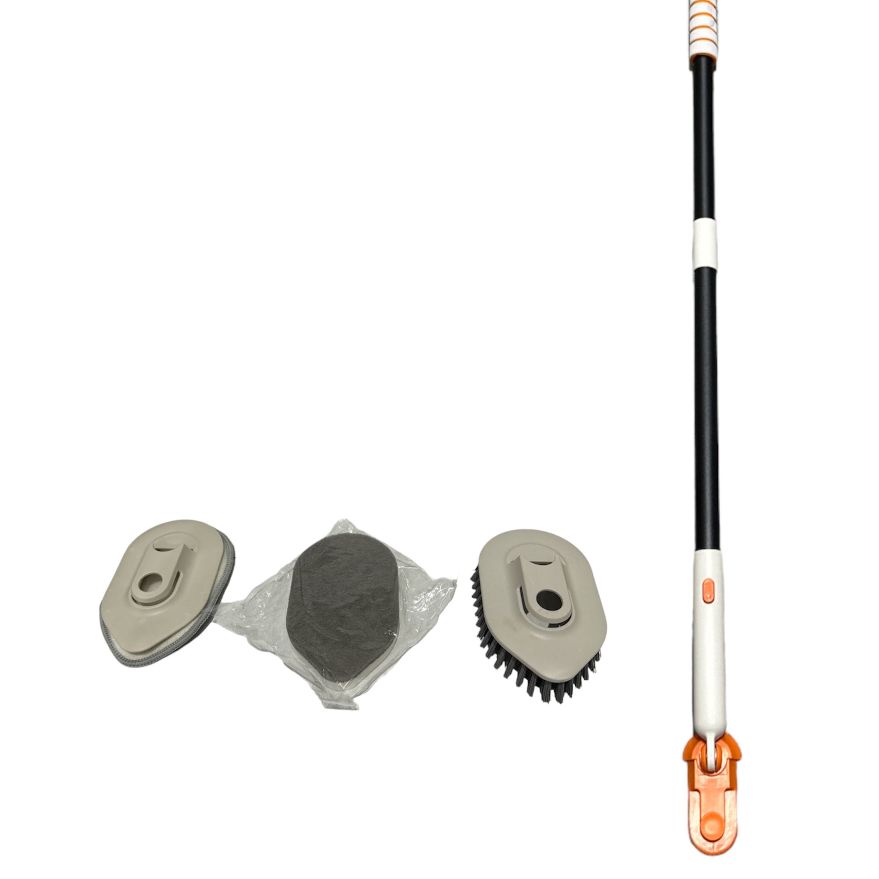 3 in 1 Long Handle Tile & Tub Scrubber