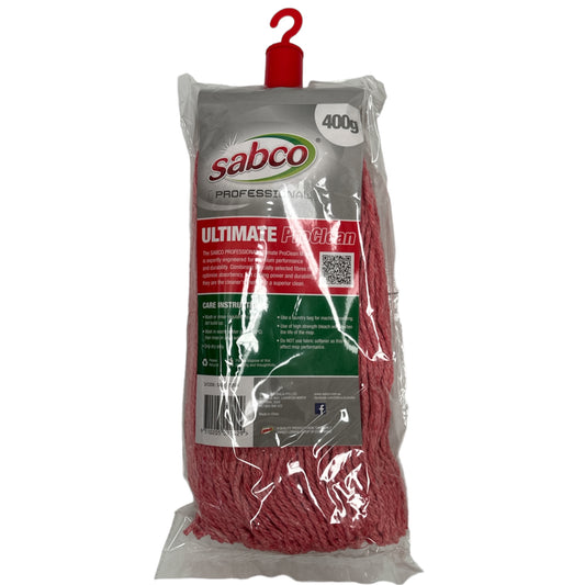 Sabco Ultimate Pro Clean Mop Head Red 400G (SABC-2139R)