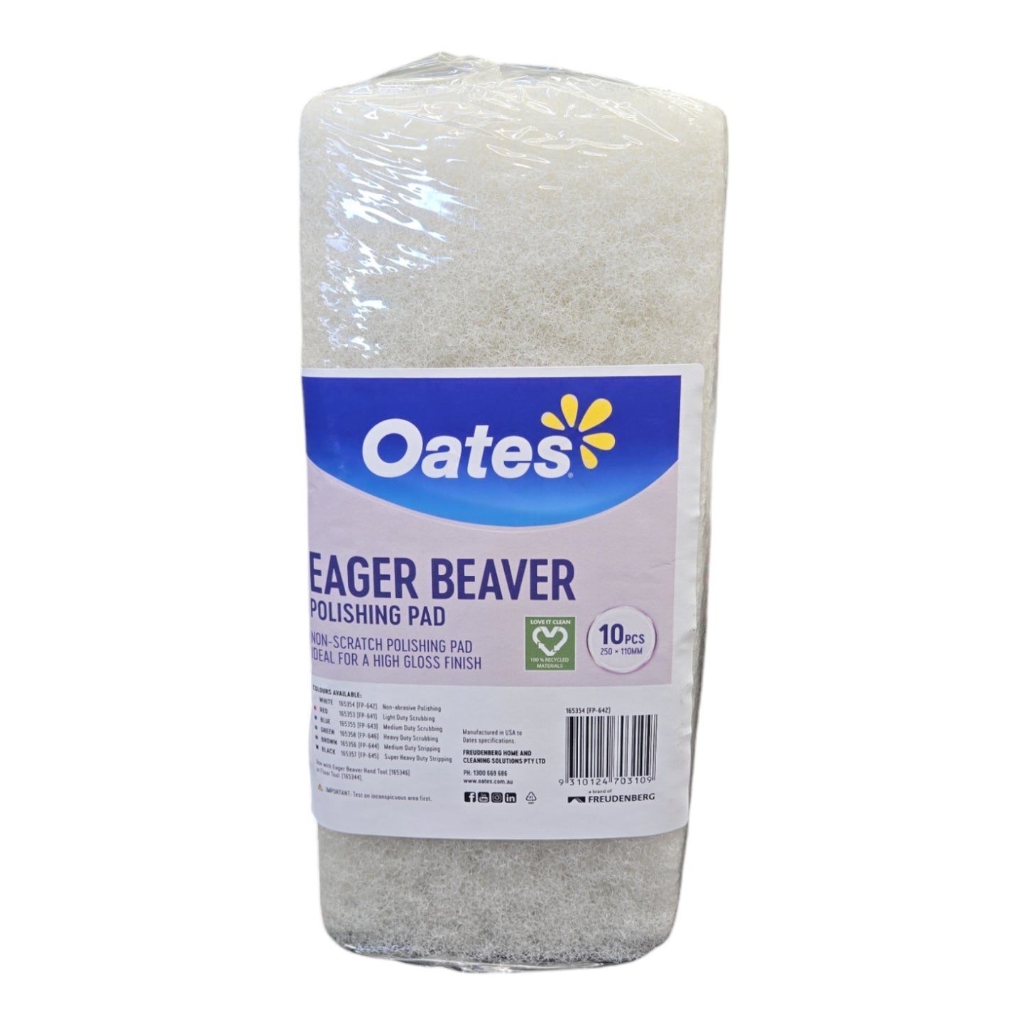 Eager Beaver Polishing White Pad - 25*11*2.3CM (FP-642)