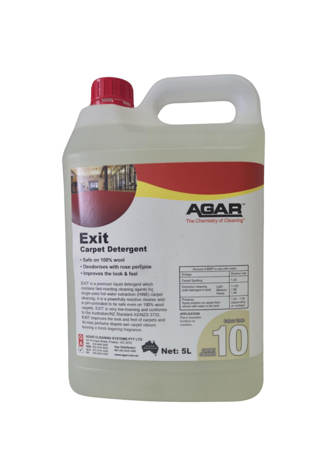 Agar Exit Carpet Detergent 5L