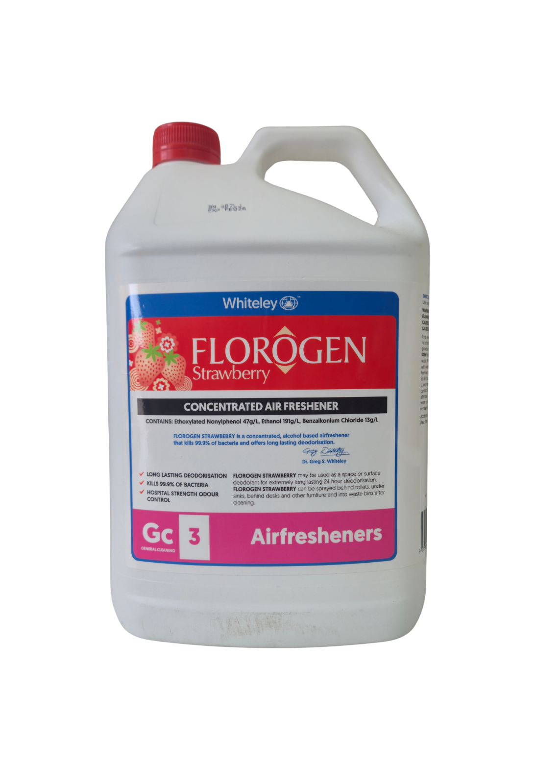 Florogen Strawberry 5L/ Concentrated Deodorant (Air Fresher)