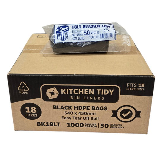 Black Kitchen Tidy 18L 1000pcs (BK18LT)
