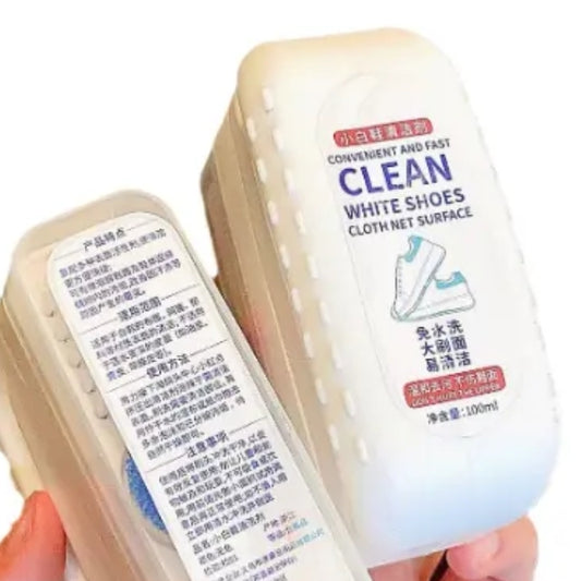 White Shoe Cleaner with sponge