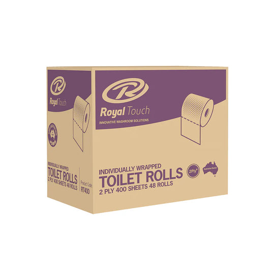 Royal Touch Deluxe 2 ply 400 sheet toilet paper